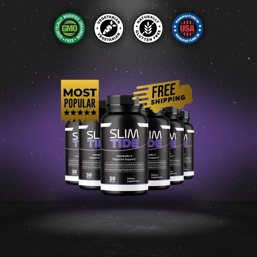 Marketing artwork for the multi-bottle SlimTide packs
