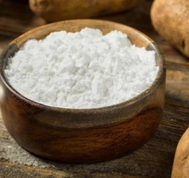 potatoes and a dish of white starch