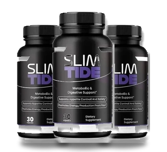 three SlimTide bottles