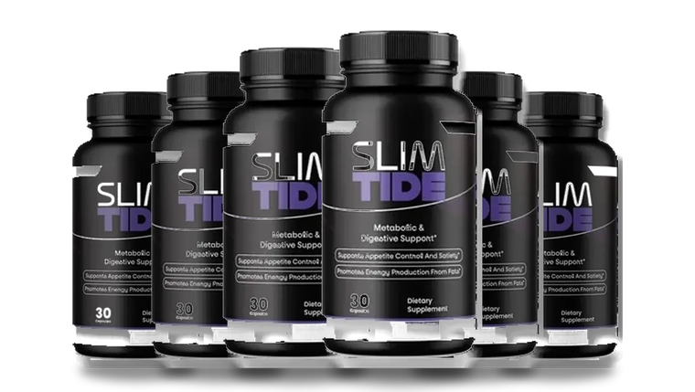 six SlimTide bottles