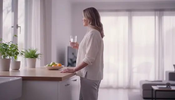 A SlimTide bottle in a domestic setting